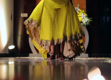 Shot of an Indian Bride ready for her function at her Indian Wedding 